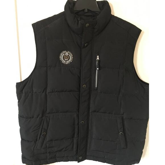 Bonita Men Unlimited Express Society Royal BMW 1977 XXL Quilted Goose Down Vest - Picture 1 of 11